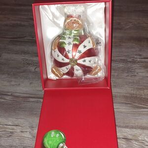 Home Reflections Luminaire Christmas Gingerbread Ornament Flameless Candle W/Box